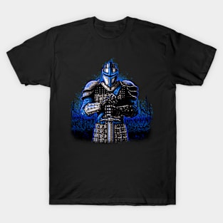 Patriotic Medieval Knight Blue T-Shirt